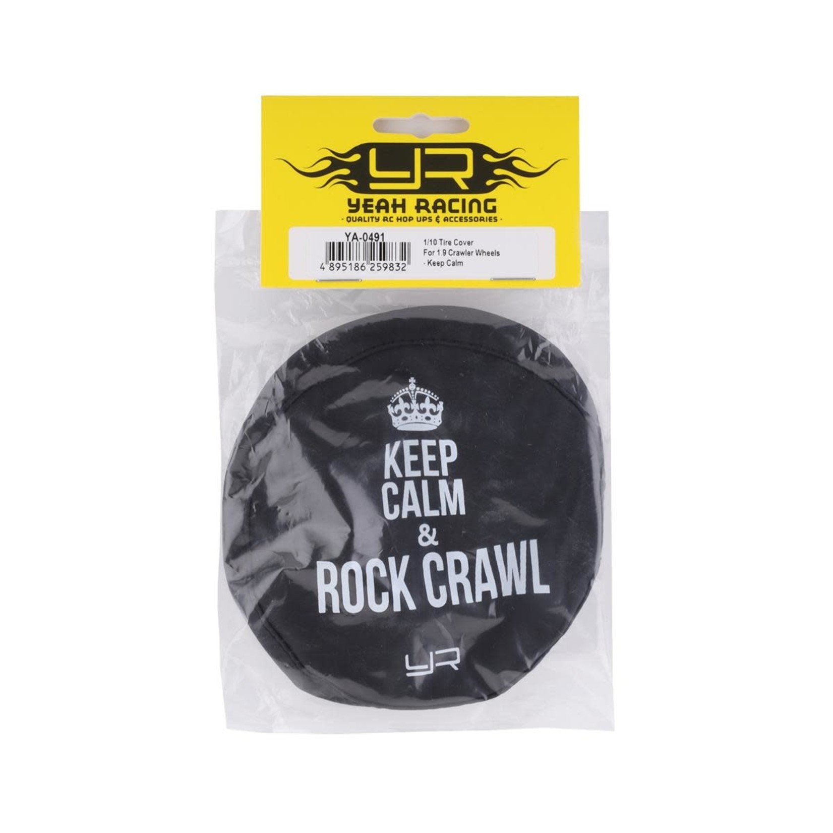 Yeah Racing Yeah Racing 1.9" Keep Calm & Rock Crawl Tire Cover #YA-0491
