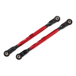 Traxxas Traxxas WideMaxx Aluminum Toe Link Tubes (Red) (2) (Use with TRA8995 WideMaxx Suspension Kit) #8997R