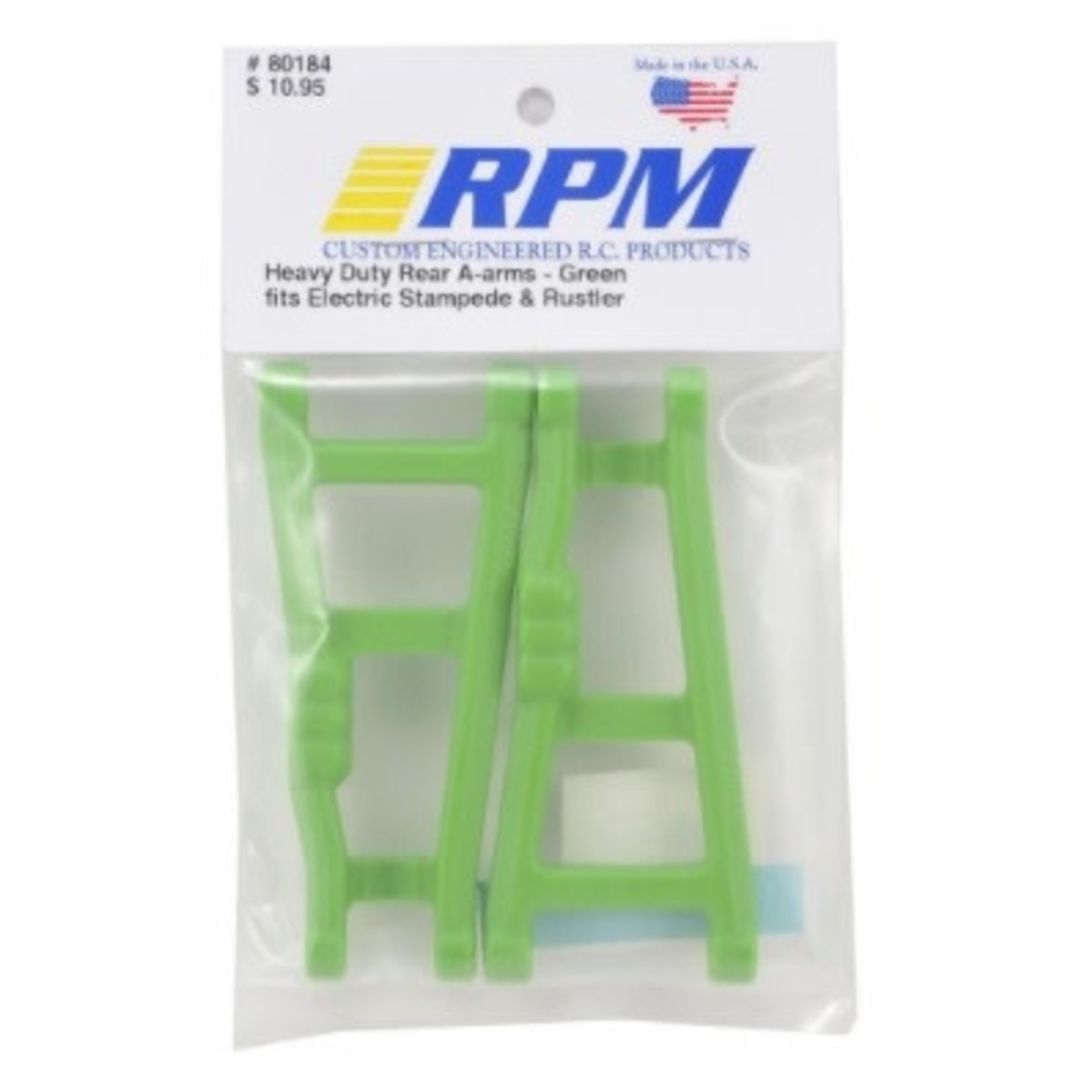 RPM RPM Traxxas Rustler/Stampede Rear A-Arm Set (Green) (2) #80184