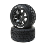 Duratrax Duratrax Bandito X Belted Mounted Tires, 24mm Black (2) #DTXC5500