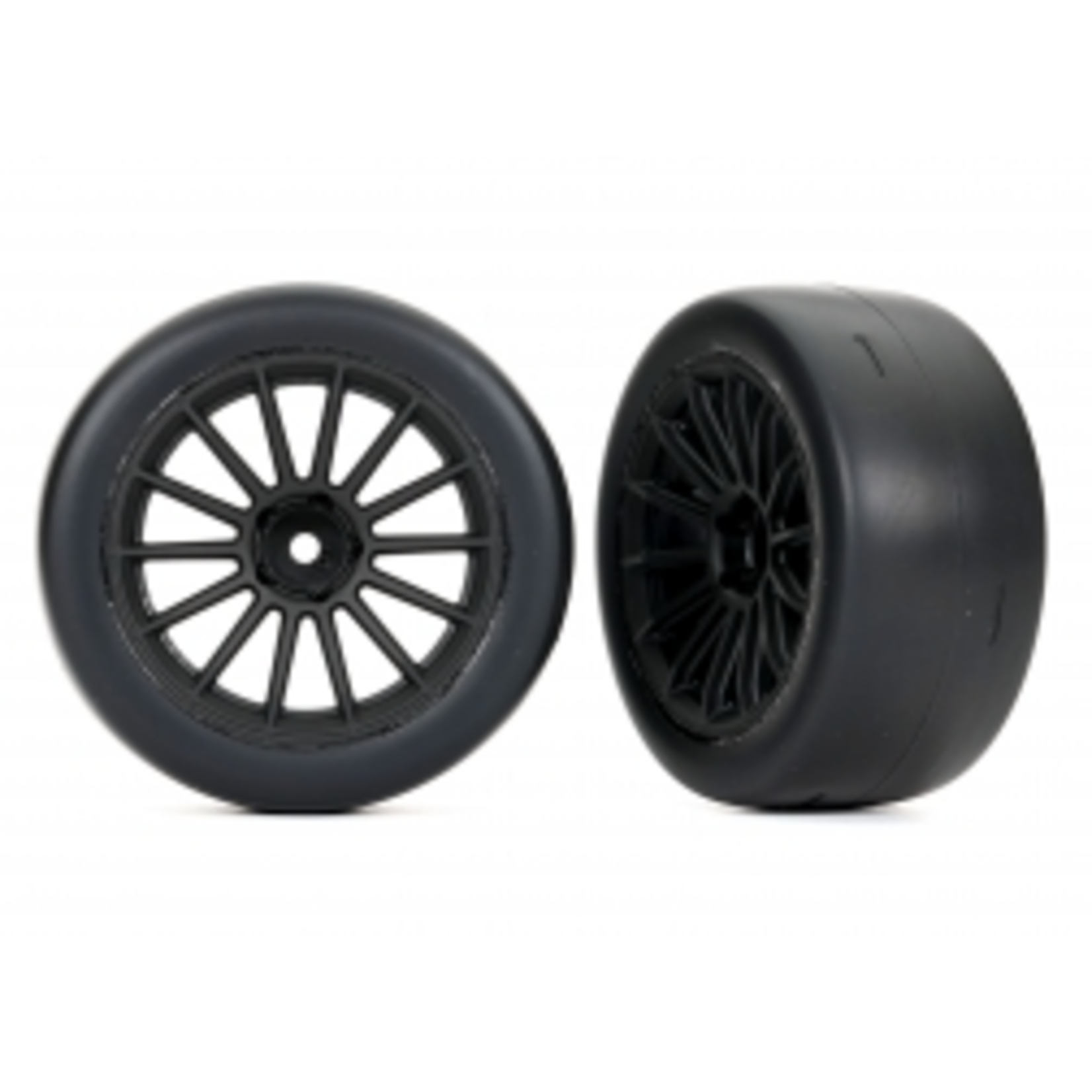 Traxxas #9375 Traxxas Sticky 2.0" Response Pre-Mounted Tires w/Multi-Spoke Wheels (Black) (2) (Rear)