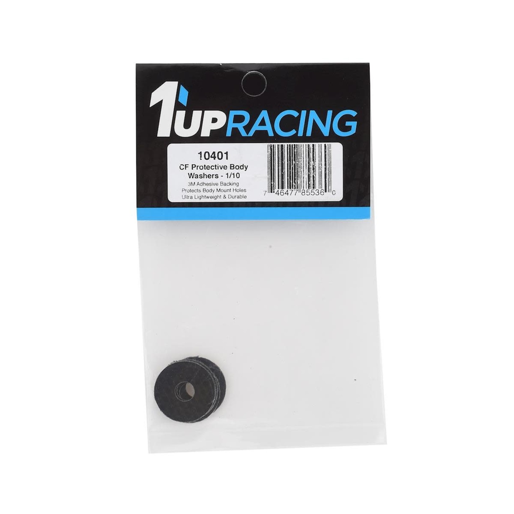 1UP Racing #10401 1UP Racing 6mm Carbon Fiber Body Washers (4)