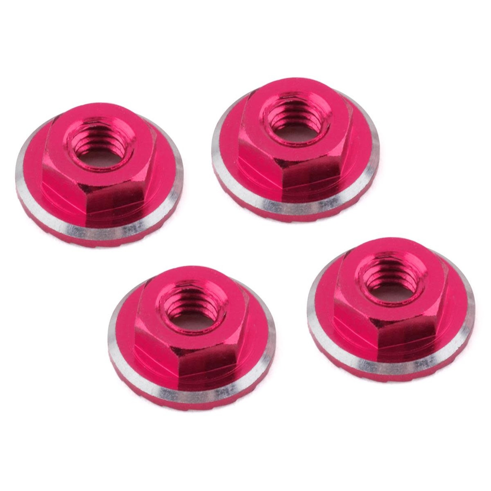 1UP Racing 1UP Racing Lockdown UltraLite 4mm Serrated Wheel Nuts (Pink) (4) #80541