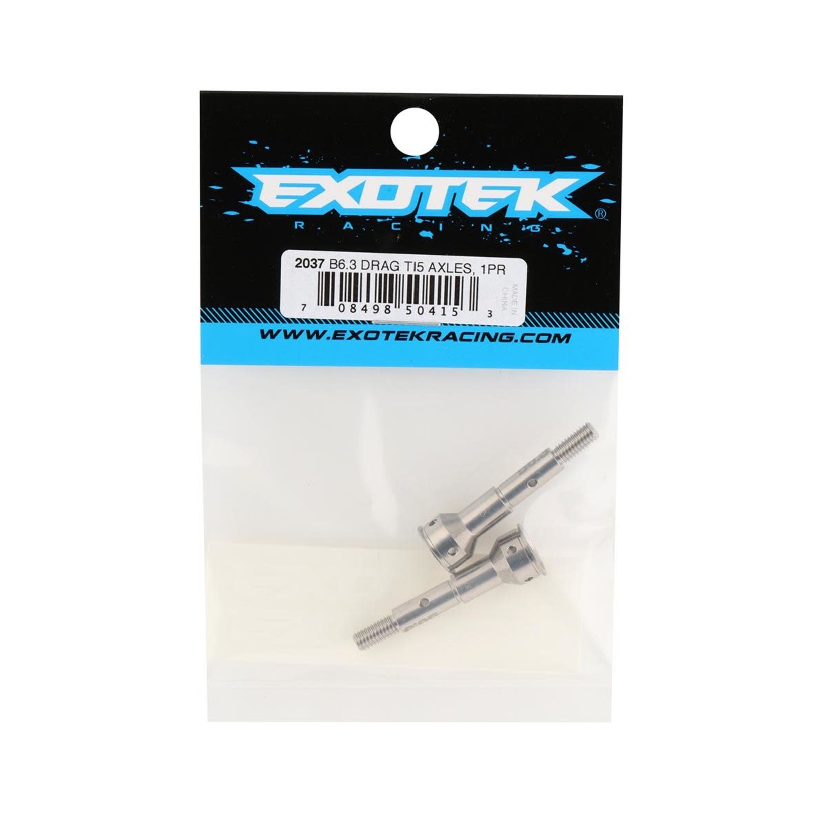 Exotek Exotek B6.3 Titanium Lightweight Rear CVA Axles (2) (Drag Racing Only) #2037