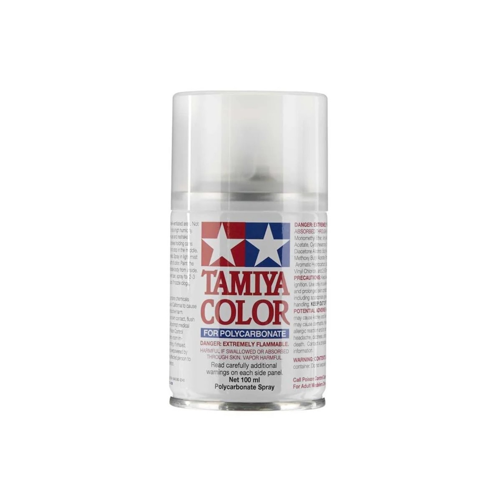 Tamiya #PS-55 Tamiya  Polycarbonate Flat Clear Spray Paint (100ml) (86055)