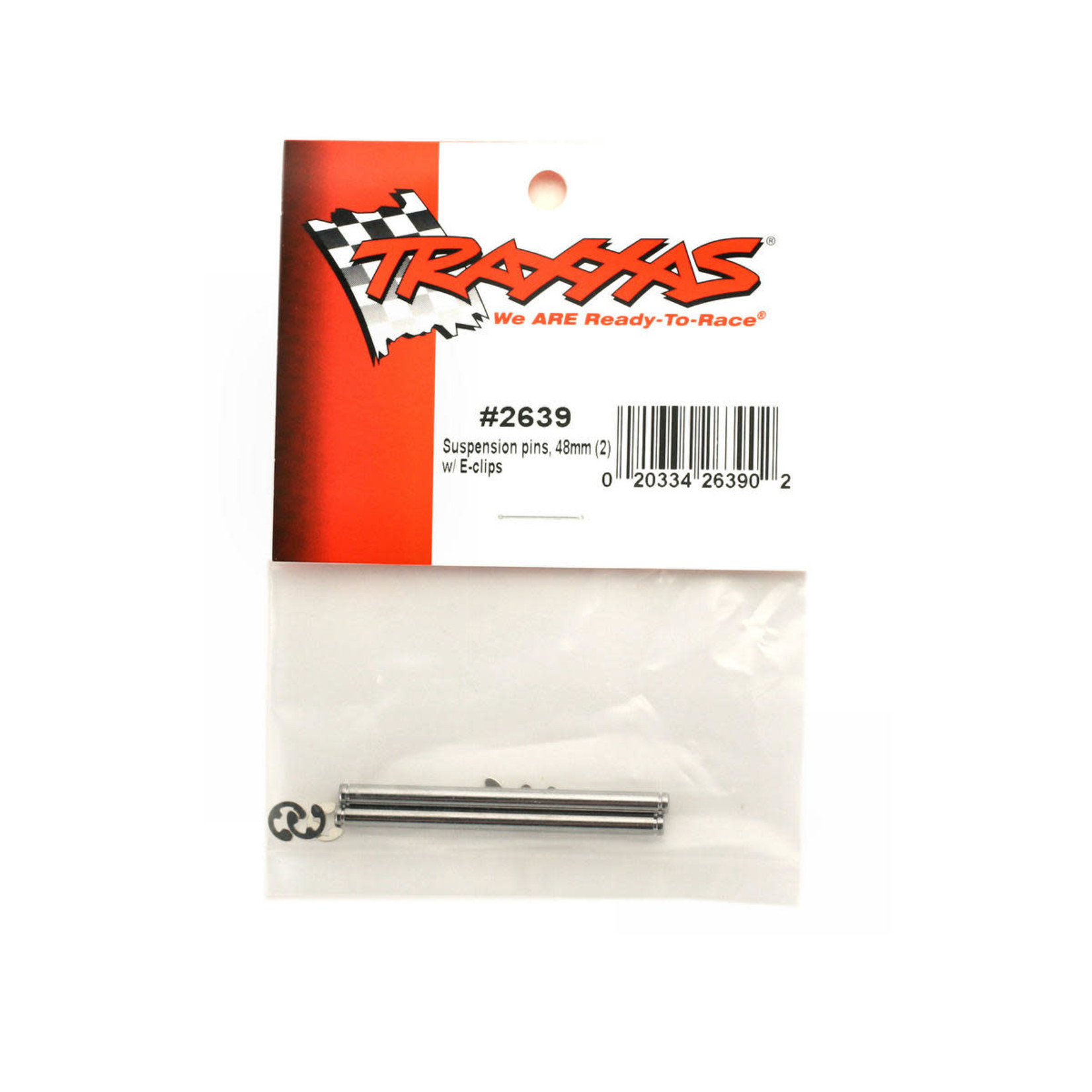 Traxxas #2639 Traxxas Suspension Pins, 48mm Chrome (2)