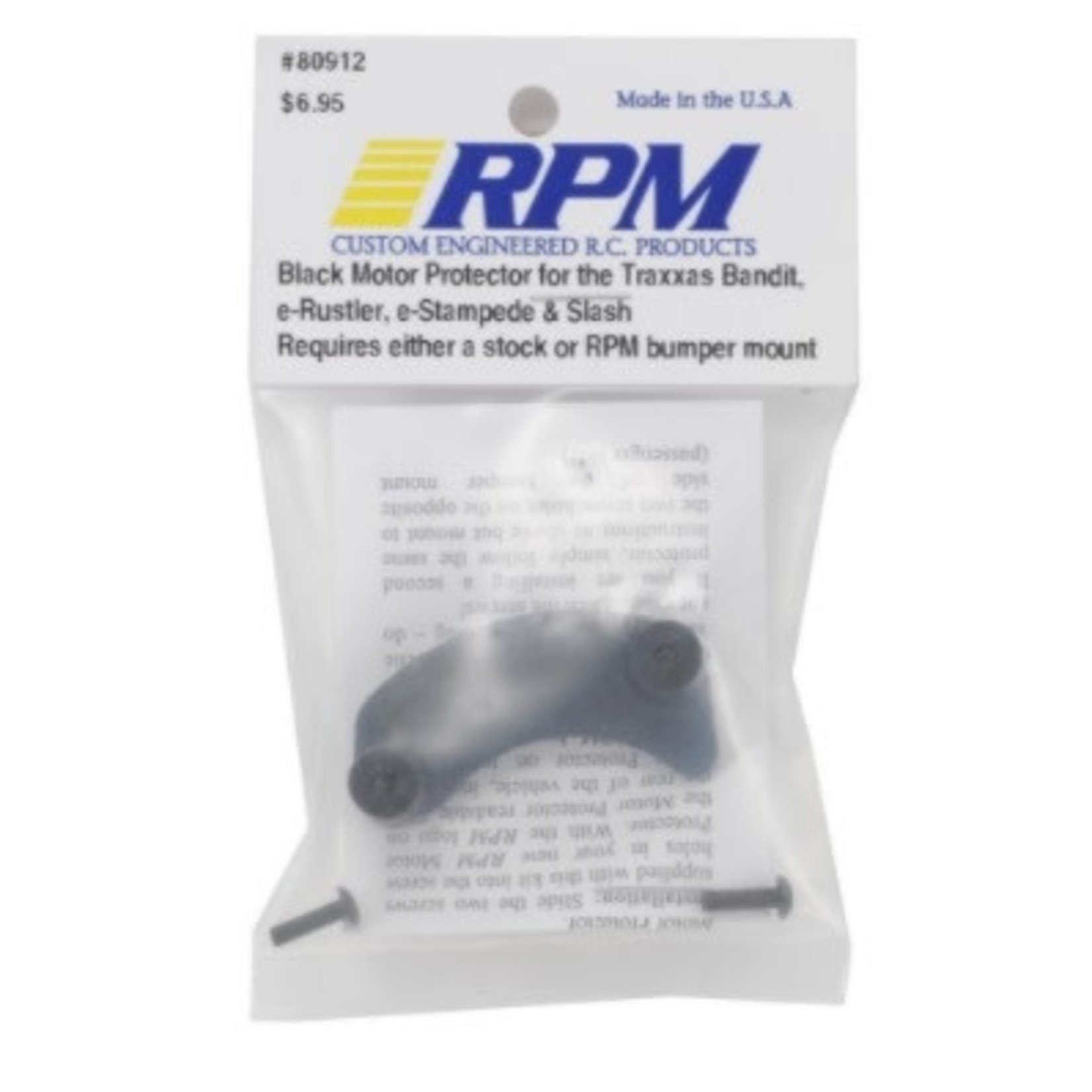 RPM RPM Motor Protector (Black) # 80912
