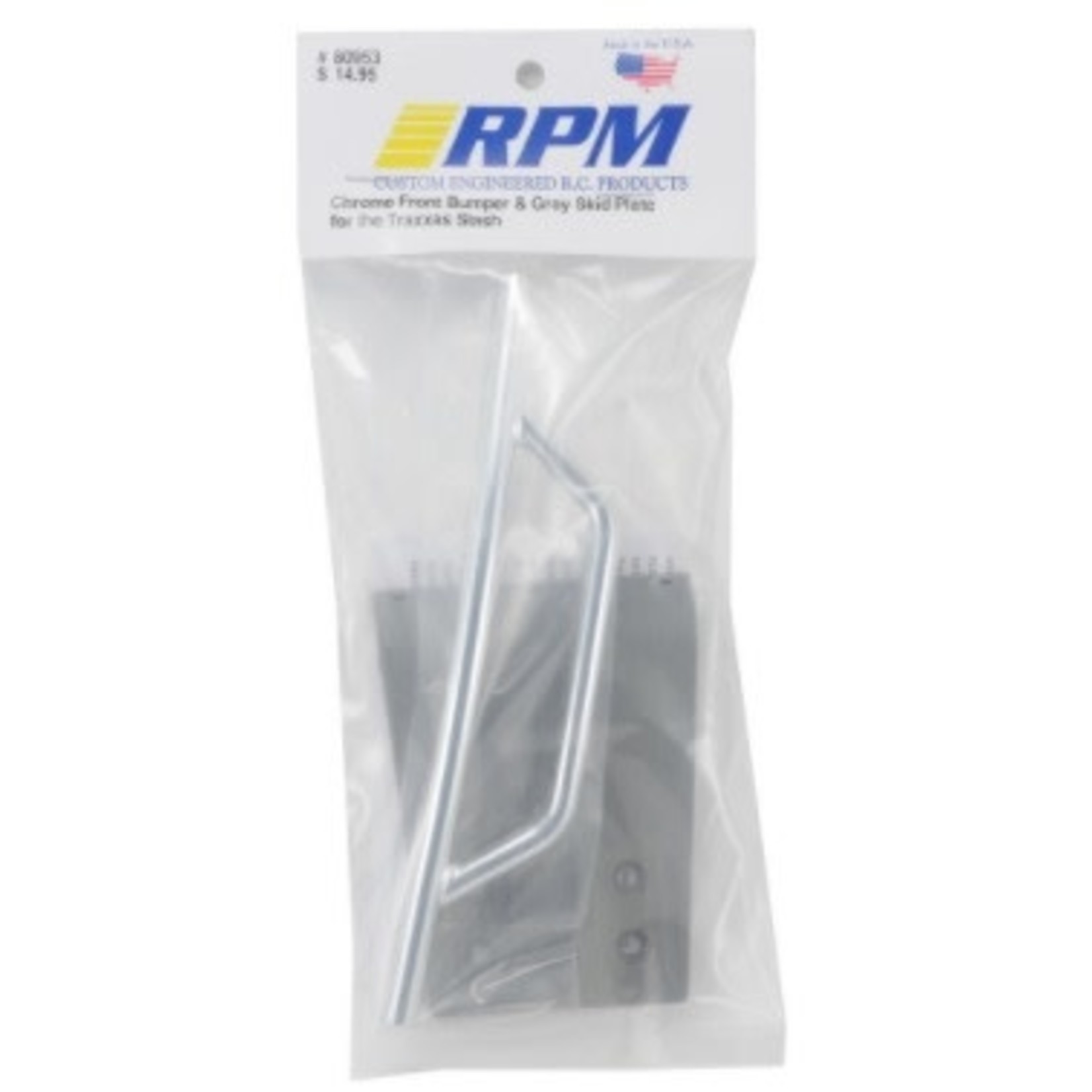 RPM RPM Traxxas Slash Front Bumper & Skid Plate (Chrome) #80953