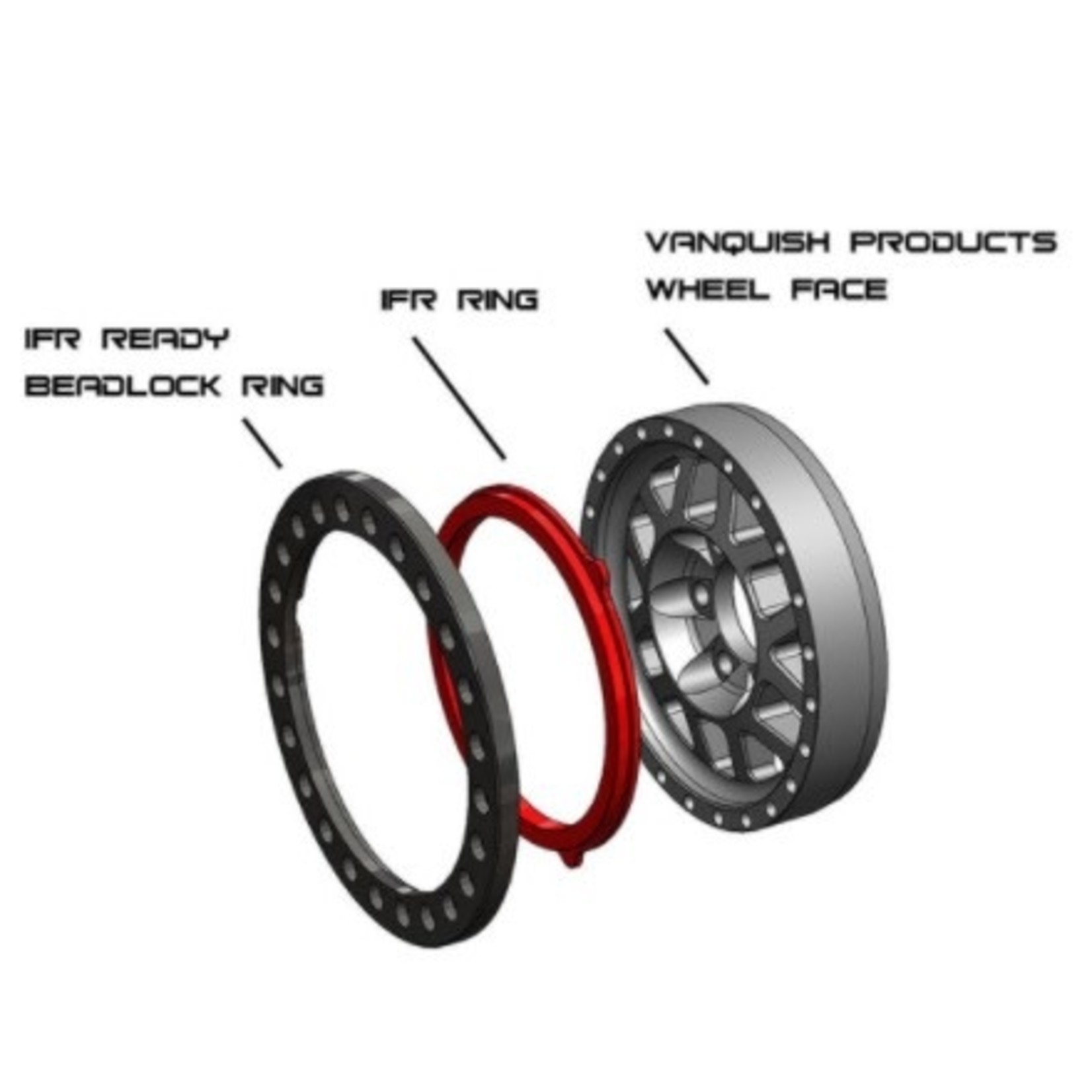 Vanquish Products #VPS05460 Vanquish Products 1.9" Omni IFR Inner Ring (Black)