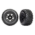 Traxxas #9672  Traxxas Sledge Pre-Mounted 3.8" Sledgehammer Tires (Black) (2) w/17mm Hex