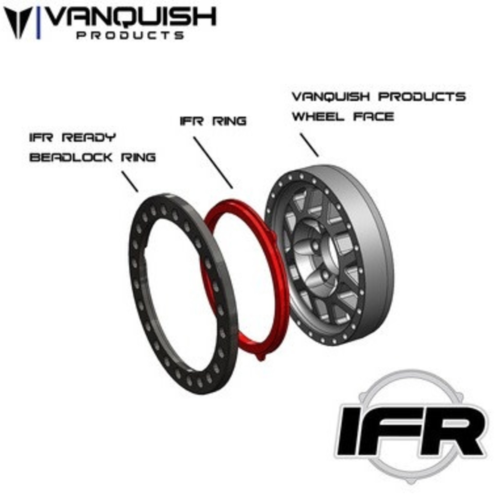 Vanquish Products #VPS05402 Vanquish Products 1.9" IFR Original Beadlock Ring (Grey)