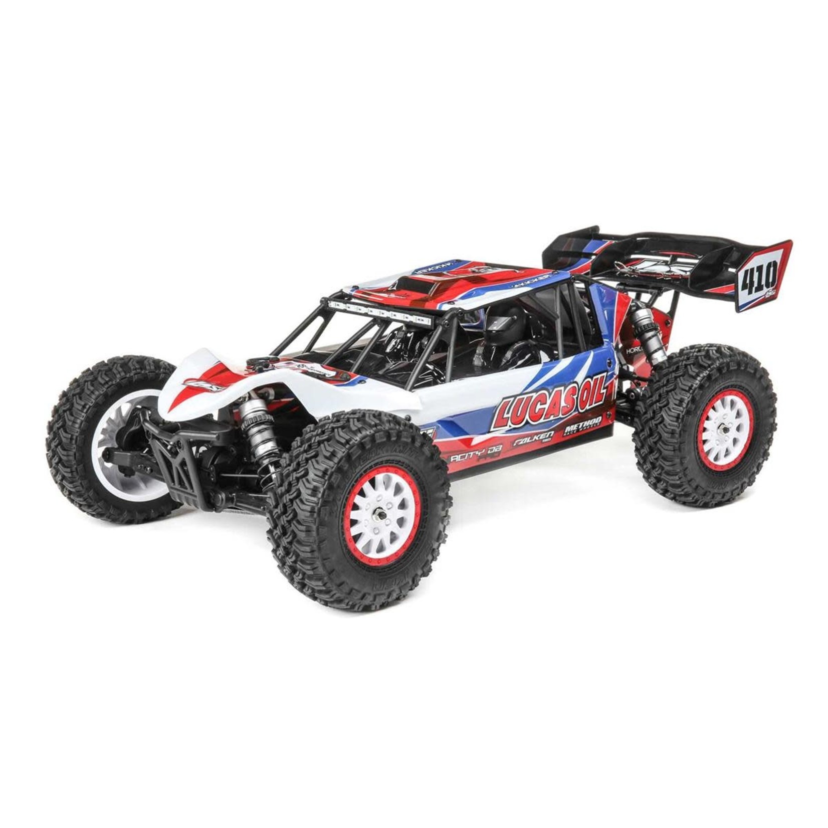 Losi #LOS03027V2T1  Losi TENACITY DB Pro 1/10 RTR 4WD Brushless Desert Buggy (Lucas Oil) w/DX3 Radio, Smart ESC & AVC