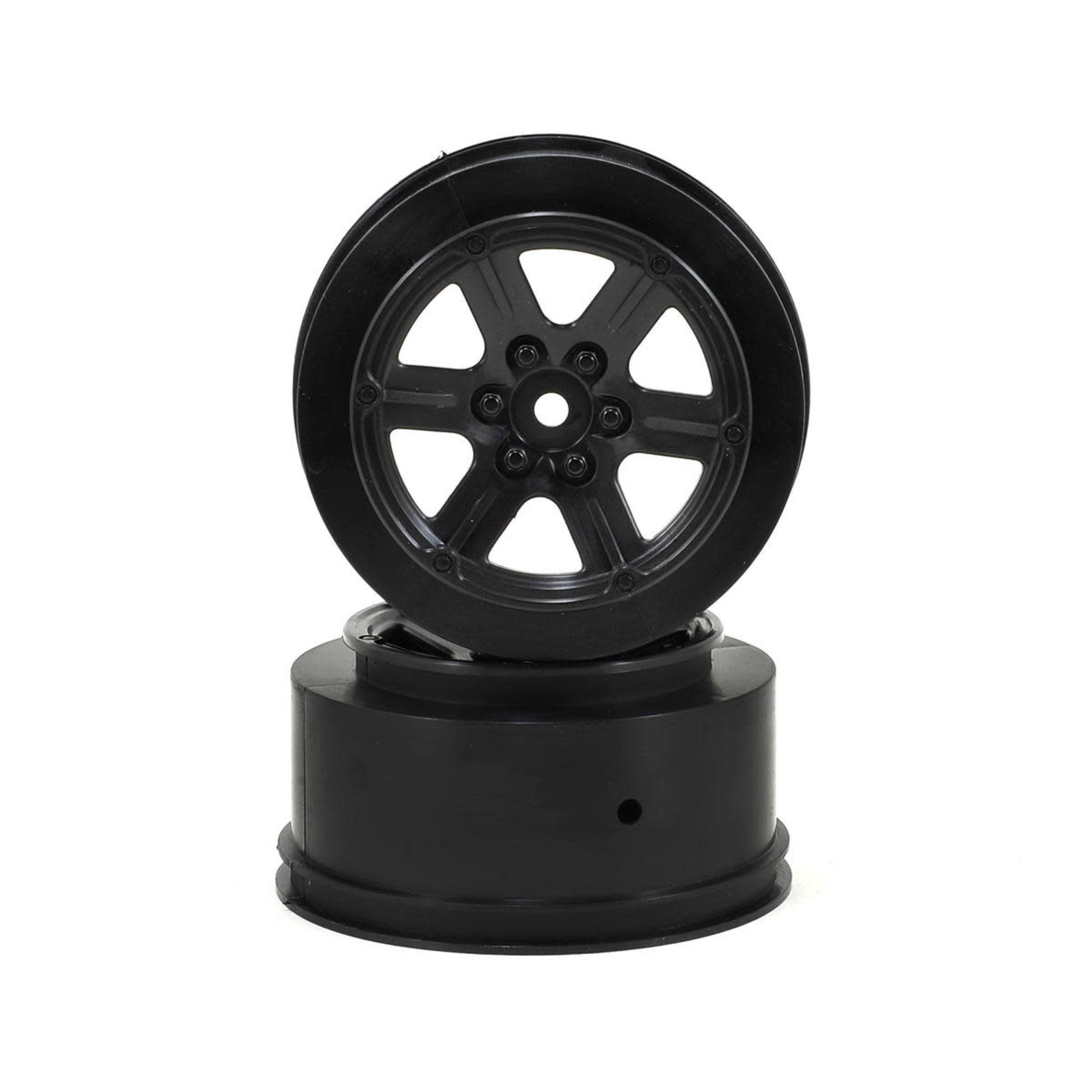 Schumacher Schumacher 12mm Hex 6-Spoke Short Course Wheels w/3mm Offset (Black) (2) #U4733