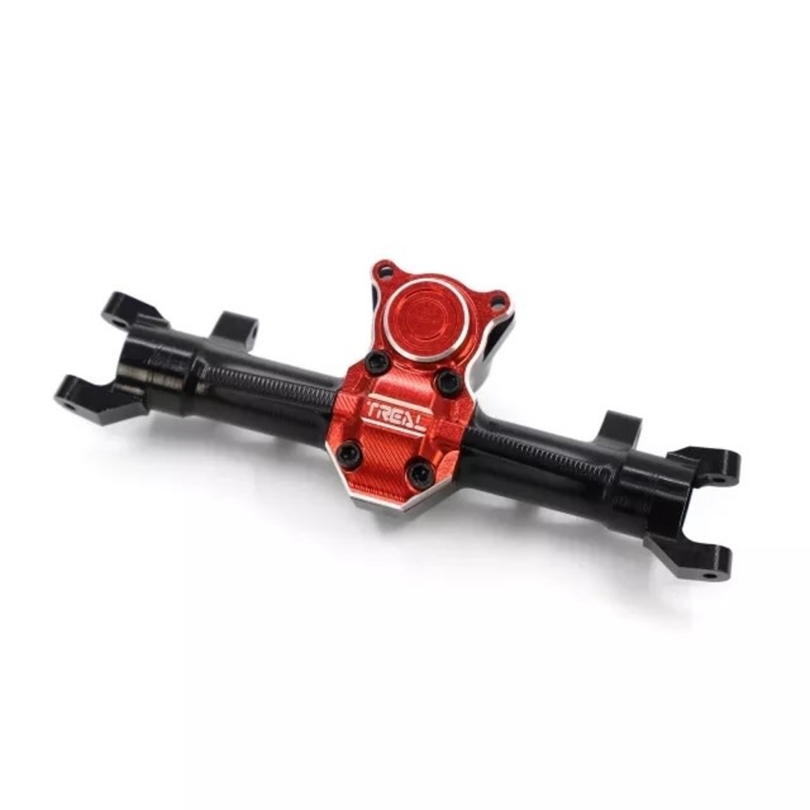 Treal #X002KM1HGX Treal Hobby Axial SCX24 Aluminum Front Axle (Black/Red)