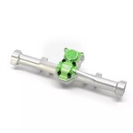 Treal #X002SO0W23 Treal SCX24 Aluminum Rear Axle/Diff Housing (Silver-Green)