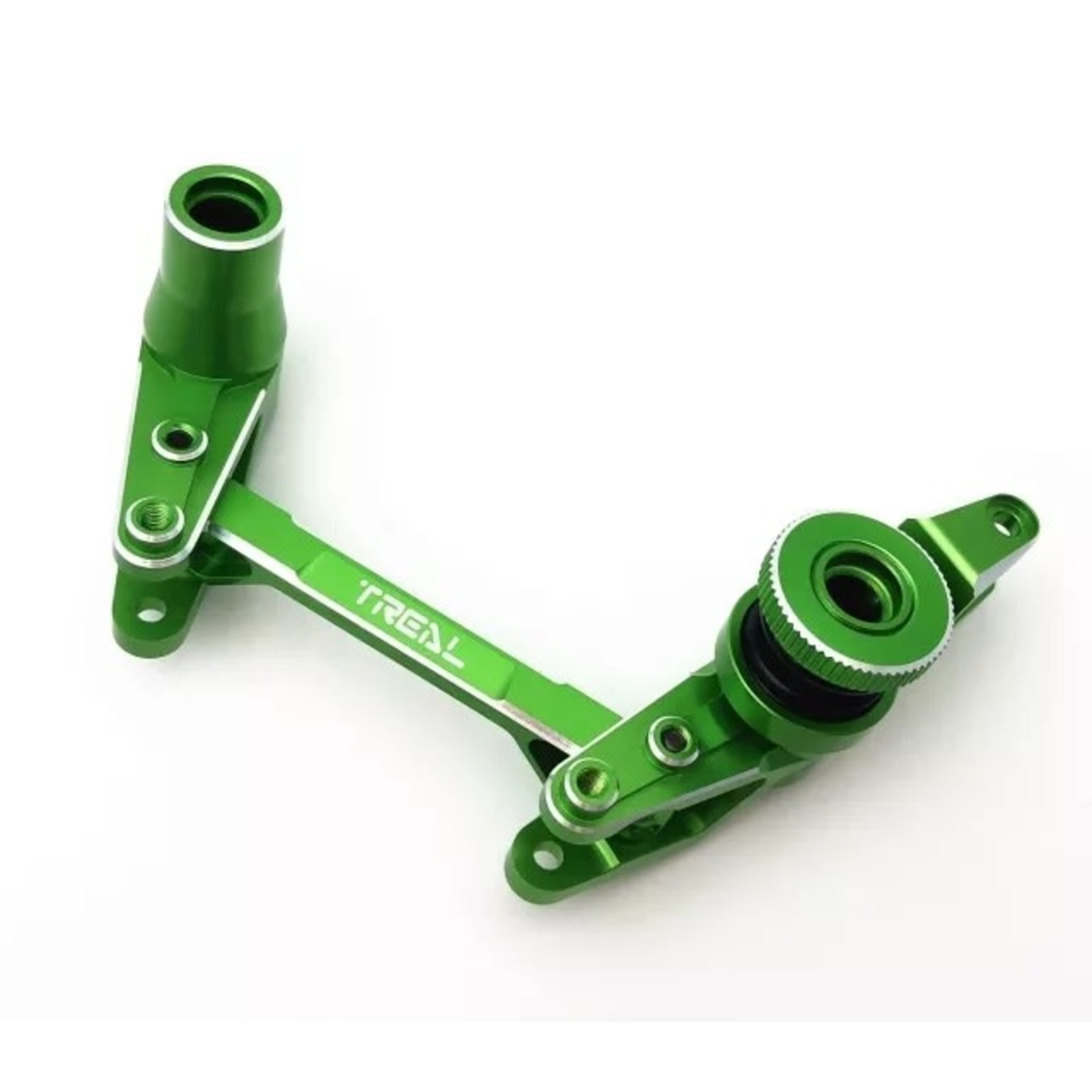 Treal #X002OD7S89 Treal Traxxas MAXX Steering Assembly (Bellcrank Servo Horn Linkage) Aluminum 7075 for 1:10 RC MAXX (Green)