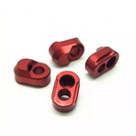 Treal Treal Aluminum 7075 Hinge Pin Retainers for Traxxas X-Maxx (Red) #X002VPEPXB