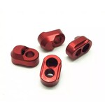 Treal #X002VPEPXB Treal Aluminum 7075 Hinge Pin Retainers for Traxxas X-Maxx (Red)