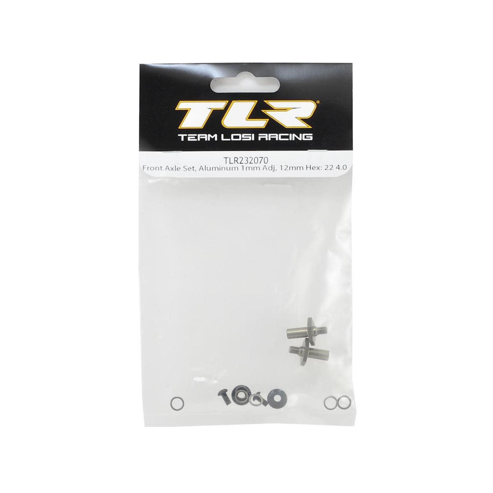TLR Team Losi Racing 12mm Aluminum Front Axle (2) #TLR232070