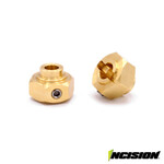 Incision Incision 12mm Brass Hex Hub #IRC00292