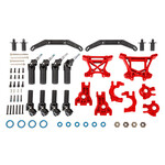 Traxxas #9080R Traxxas Hoss/Rustler/Slash 4x4 Extreme Heavy Duty Suspension Upgrade Kit (Red)