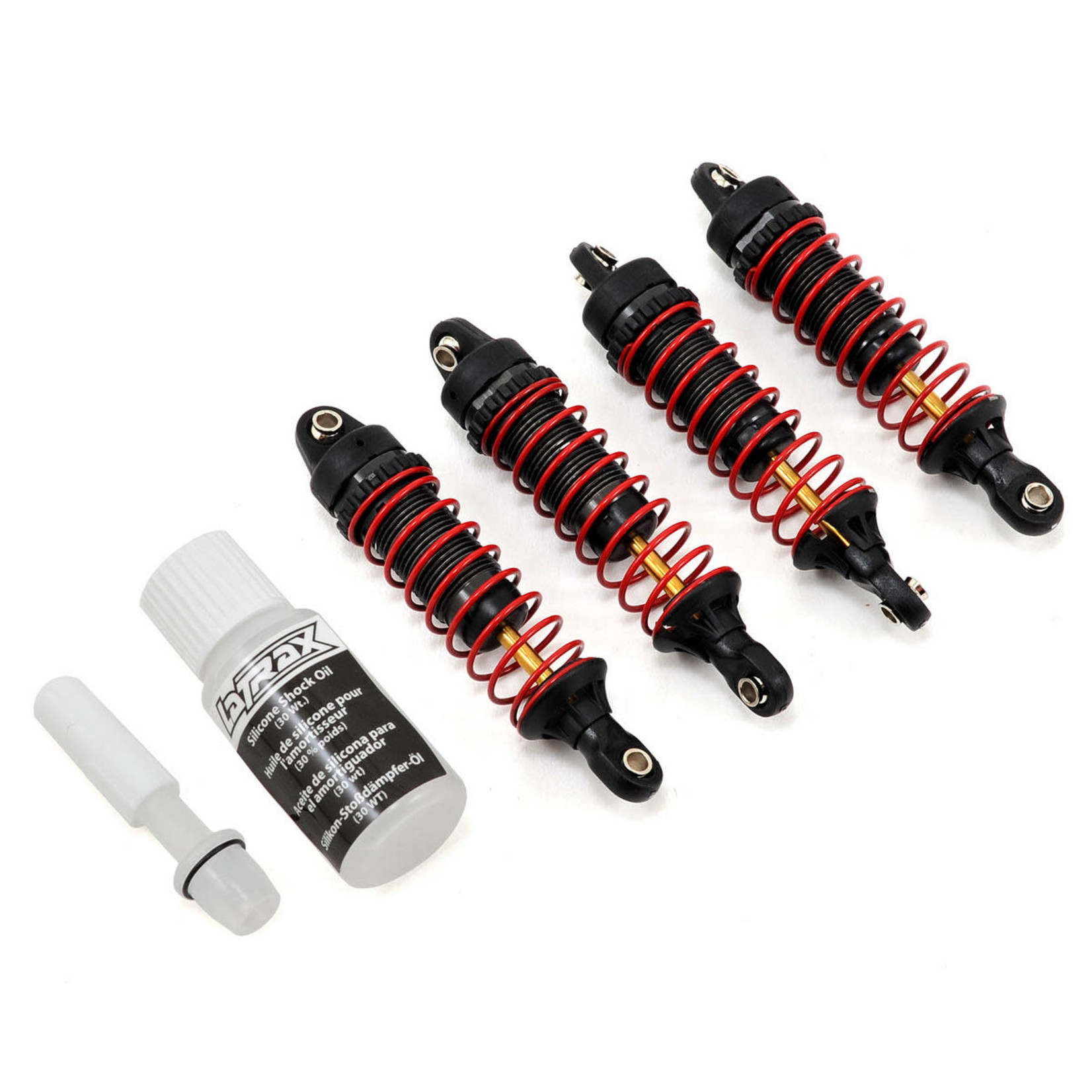 Traxxas LaTrax Hard-Anodized GTR Shocks w/TiN shafts (4) Traxxas LaTrax Hard-Anodized GTR Shocks w/TiN shafts (4)