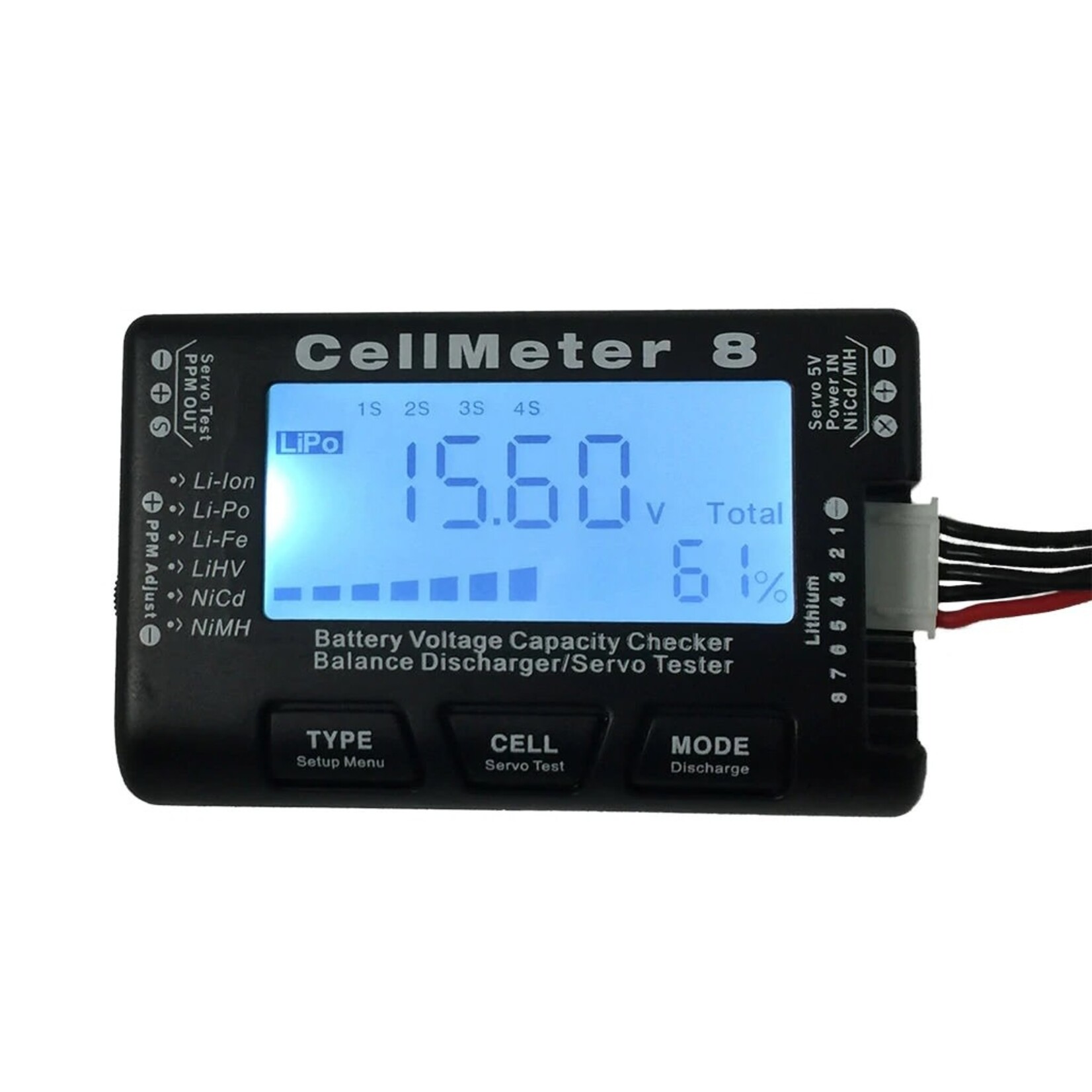 Progressive RC #AC-CM8 Progressive RC CellMeter 8