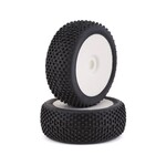 GRP #GBX05A  GRP Atomic Pre-Mounted 1/8 Buggy Tires (2) (White) (Soft)