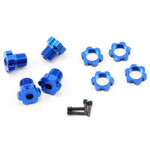 Traxxas #5353X Traxxas 17mm Splined Wheel Hub Set (Blue) (4)
