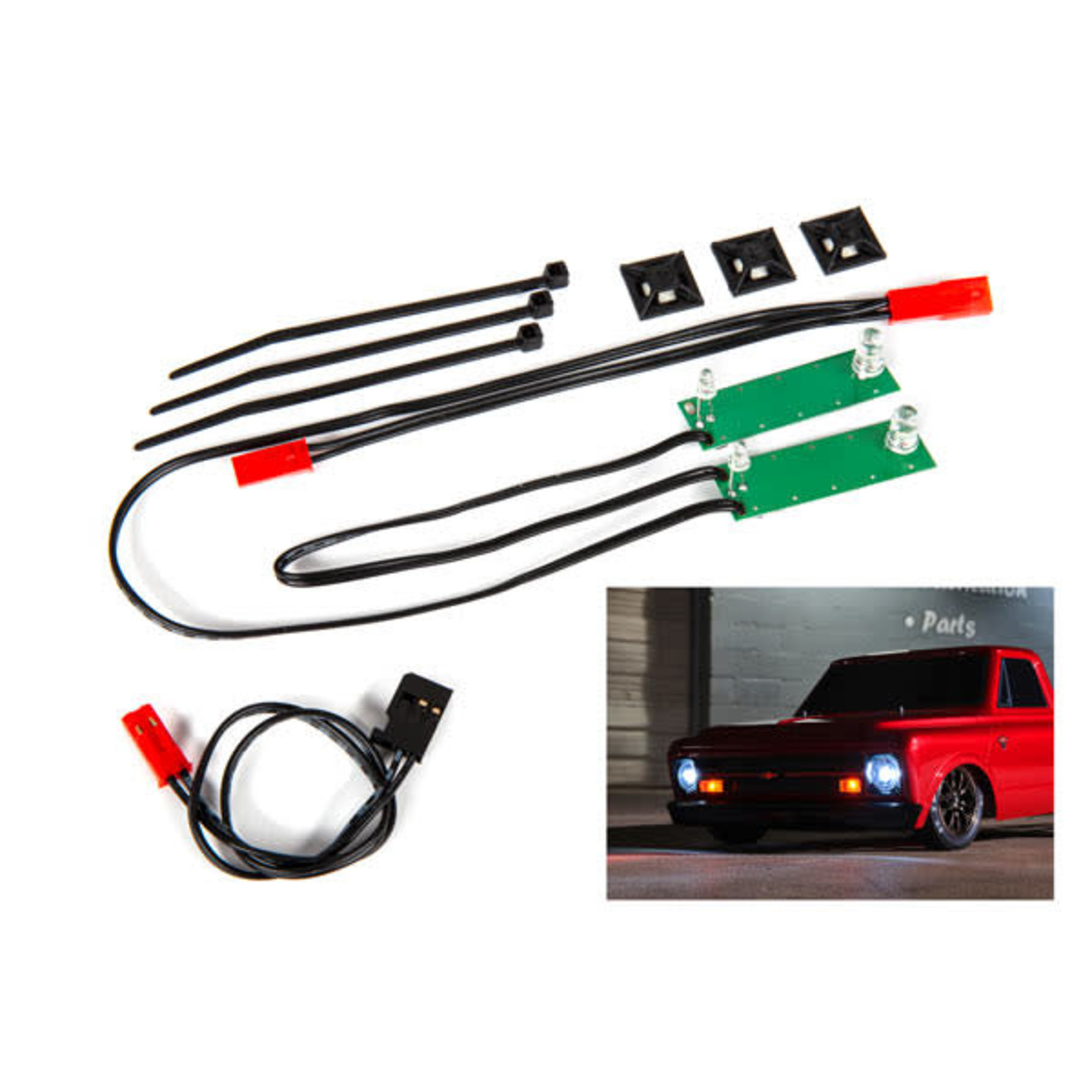 Traxxas #9496 Traxxas Drag Slash Chevrolet C10 Front LED Light Set (White)