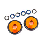 Traxxas Traxxas Bandit/Rustler/Stampede 2WD Aluminum Wheelie Bar Wheels (Orange) (2) #9461A