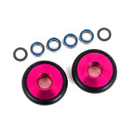 Traxxas #9461P Traxxas Bandit/Rustler/Stampede 2WD Aluminum Wheelie Bar Wheels (Pink) (2)