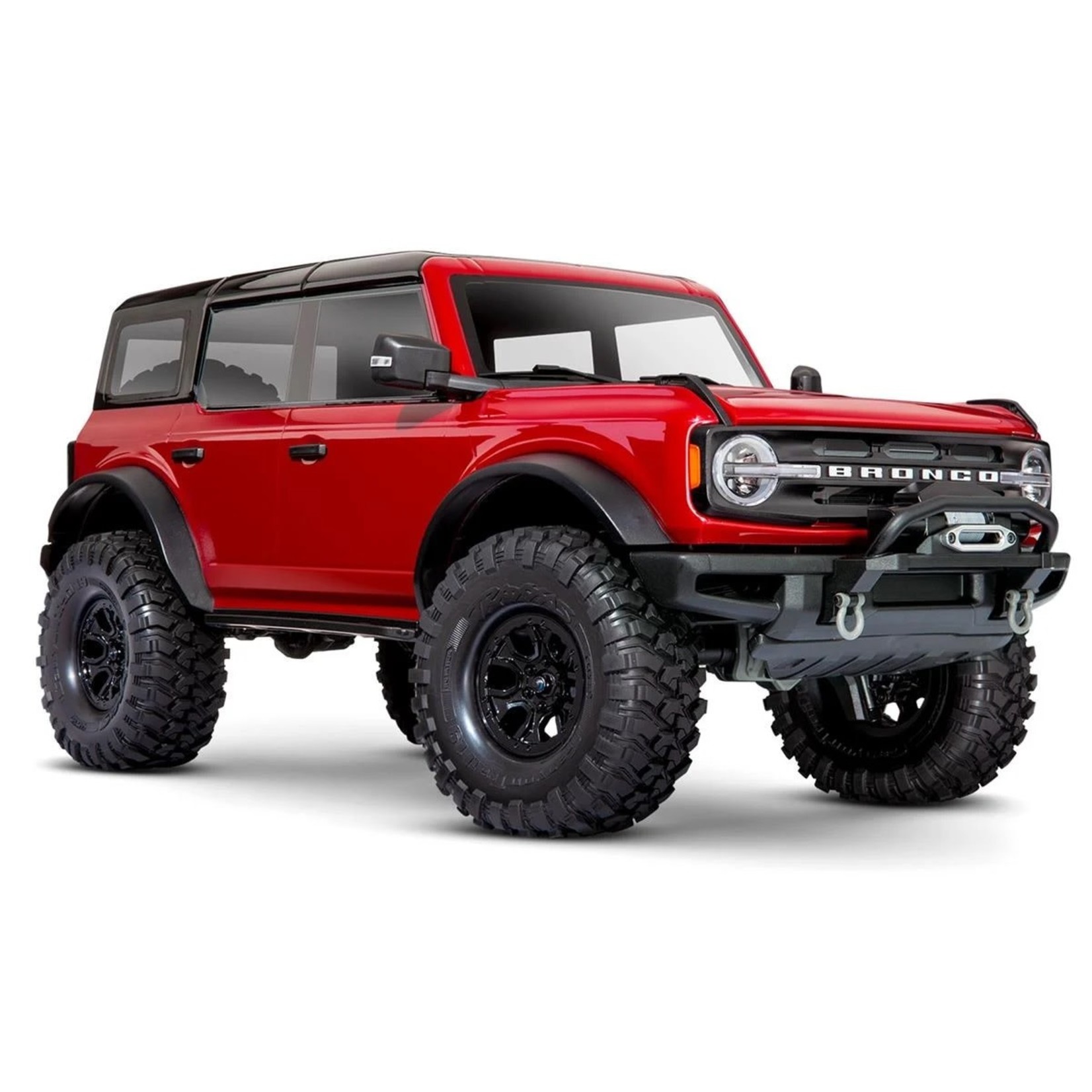 Traxxas #92076-4-RED Traxxas TRX-4 1/10 Trail Crawler Truck w/2021 Ford Bronco Body (Red) w/TQi 2.4GHz Radio