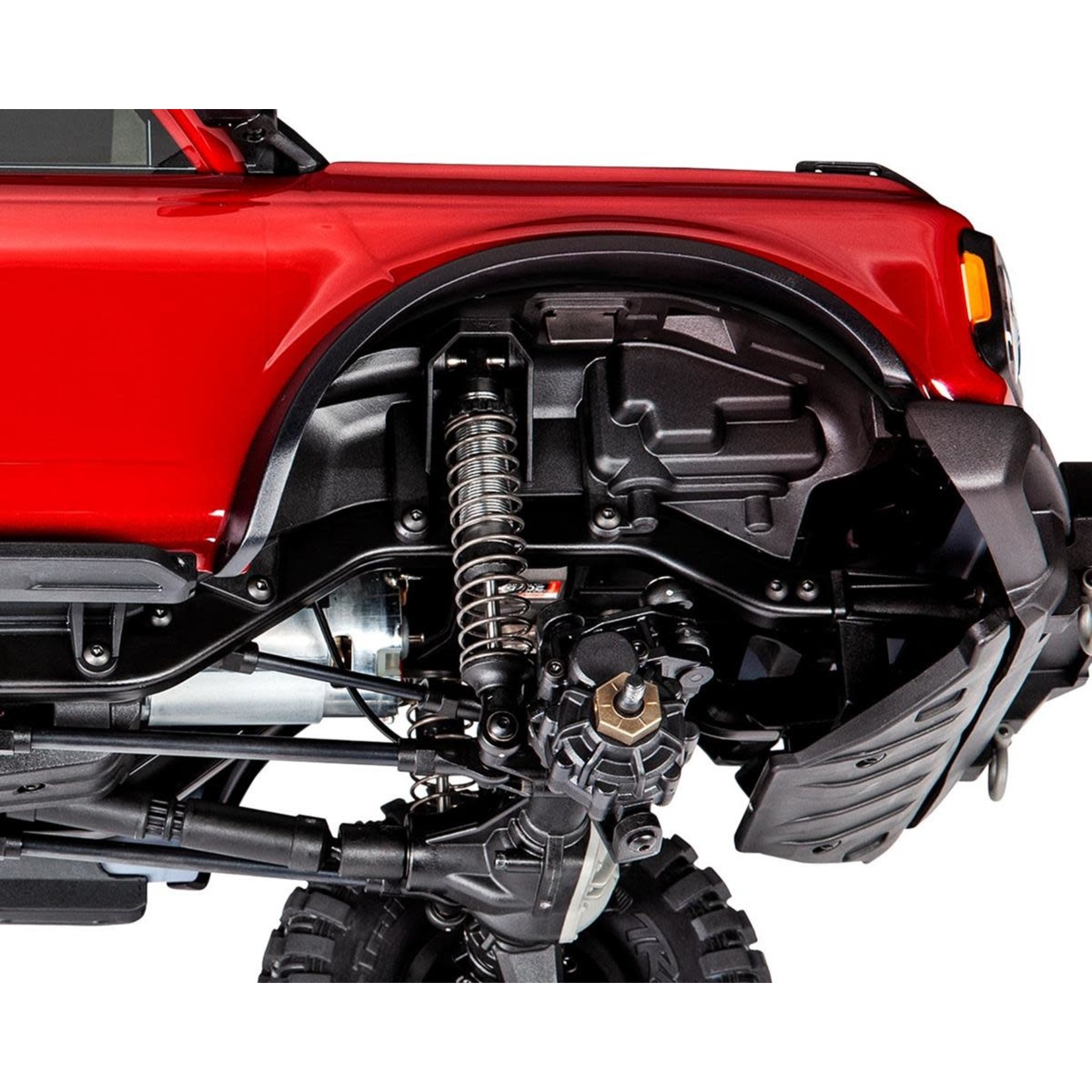 Traxxas #92076-4-RED Traxxas TRX-4 1/10 Trail Crawler Truck w/2021 Ford Bronco Body (Red) w/TQi 2.4GHz Radio