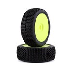 GRP GRP Easy Pre-Mounted 1/8 Buggy Tires (2) (Yellow) (Soft) #GBY07A