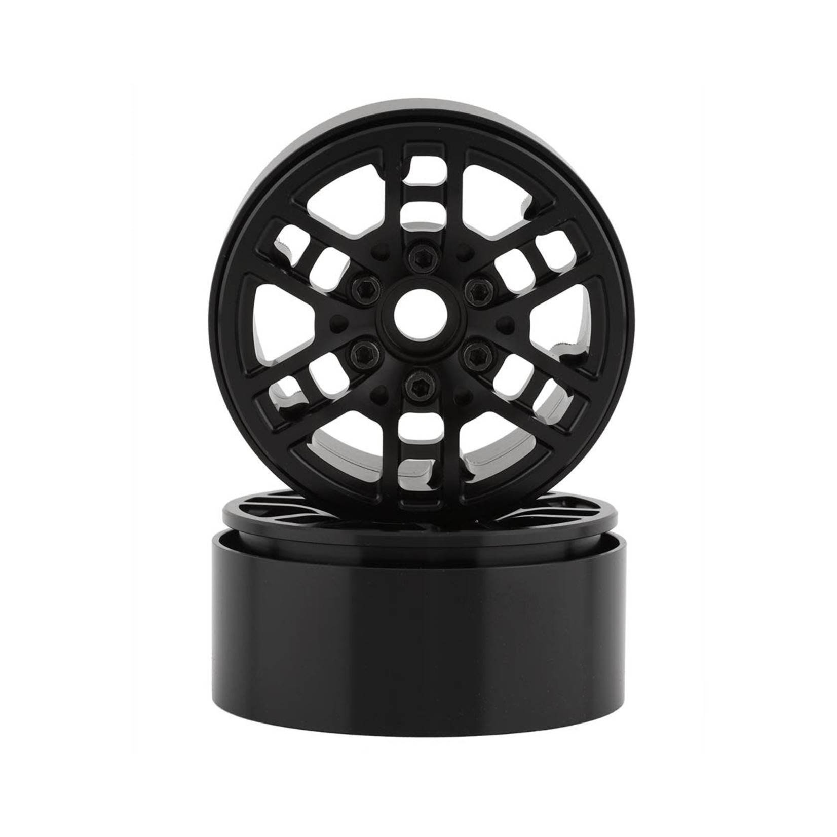 SSD RC #SSD00529 SSD RC Toycoma 1.9" Beadlock Crawler Wheels (Black) (2)