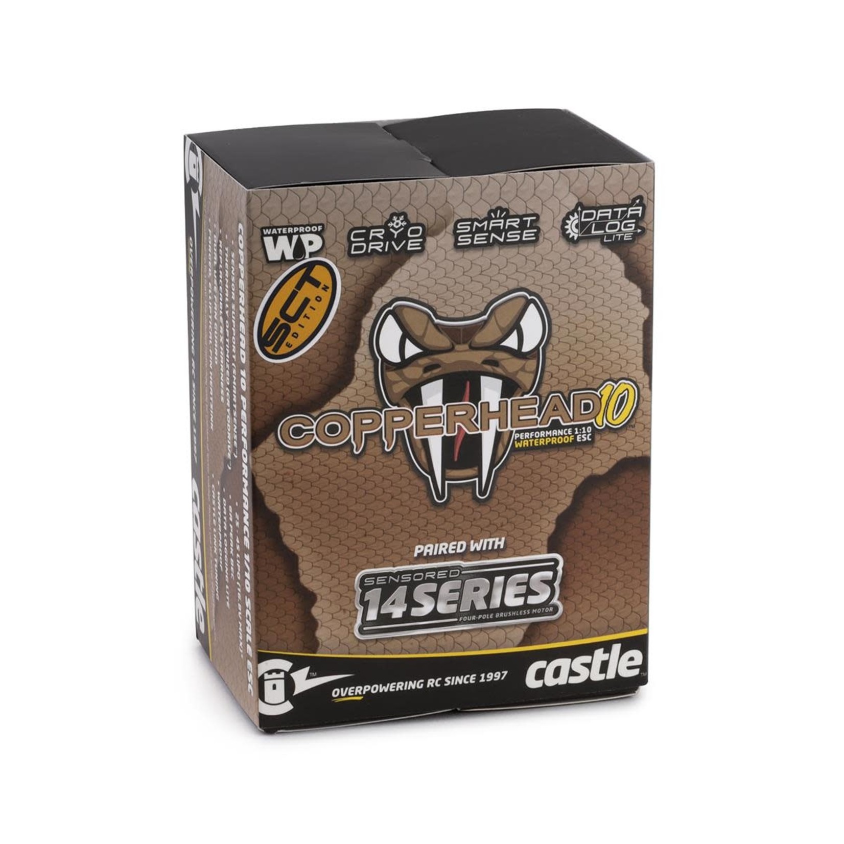 Castle Creations #010-0166-10 Castle Creations Copperhead 10 ESC & 1410-3800KV 1/10th Motor Combo