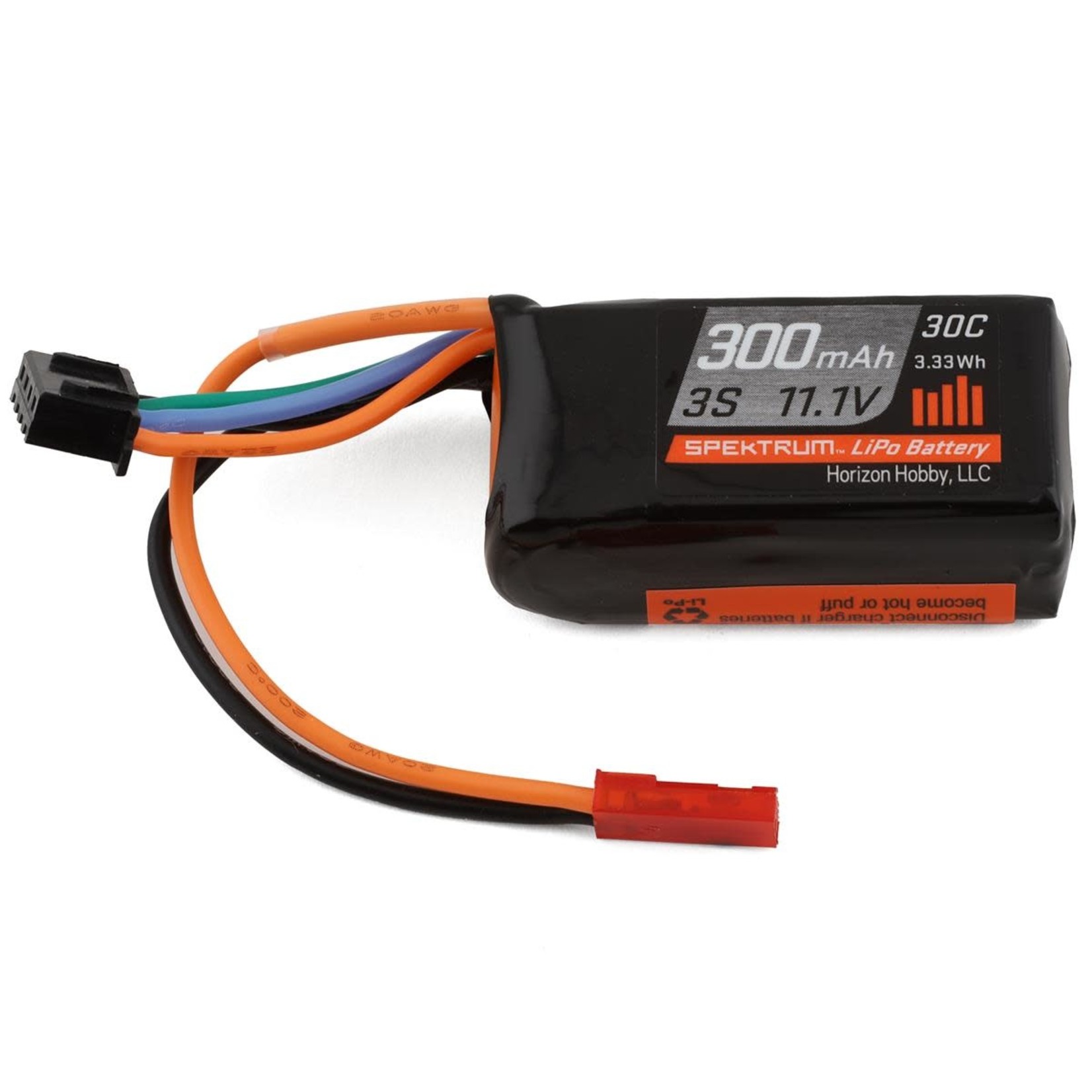 Spektrum #SPMX3003SJ30 Spektrum RC 3S 30C LiPo Battery Pack w/JST Connector (11.1V/300mAh)