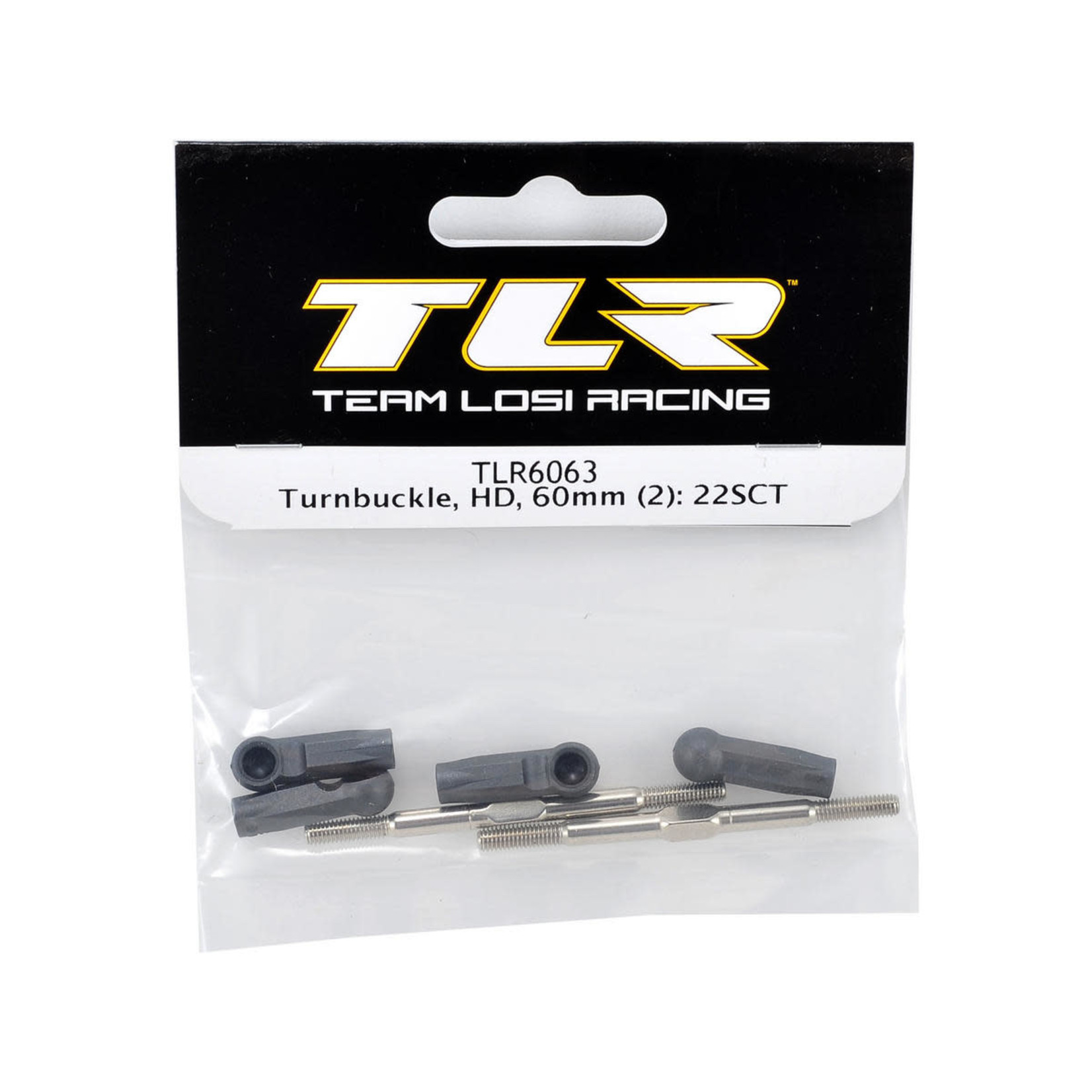 TLR #TLR6063 Team Losi Racing 60mm HD Turnbuckle Set (2)