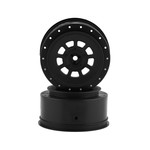 JConcepts #3420B JConcepts 9-Shot Short Course Wheels w/3mm Offset (2) (Black) w/12mm Hex
