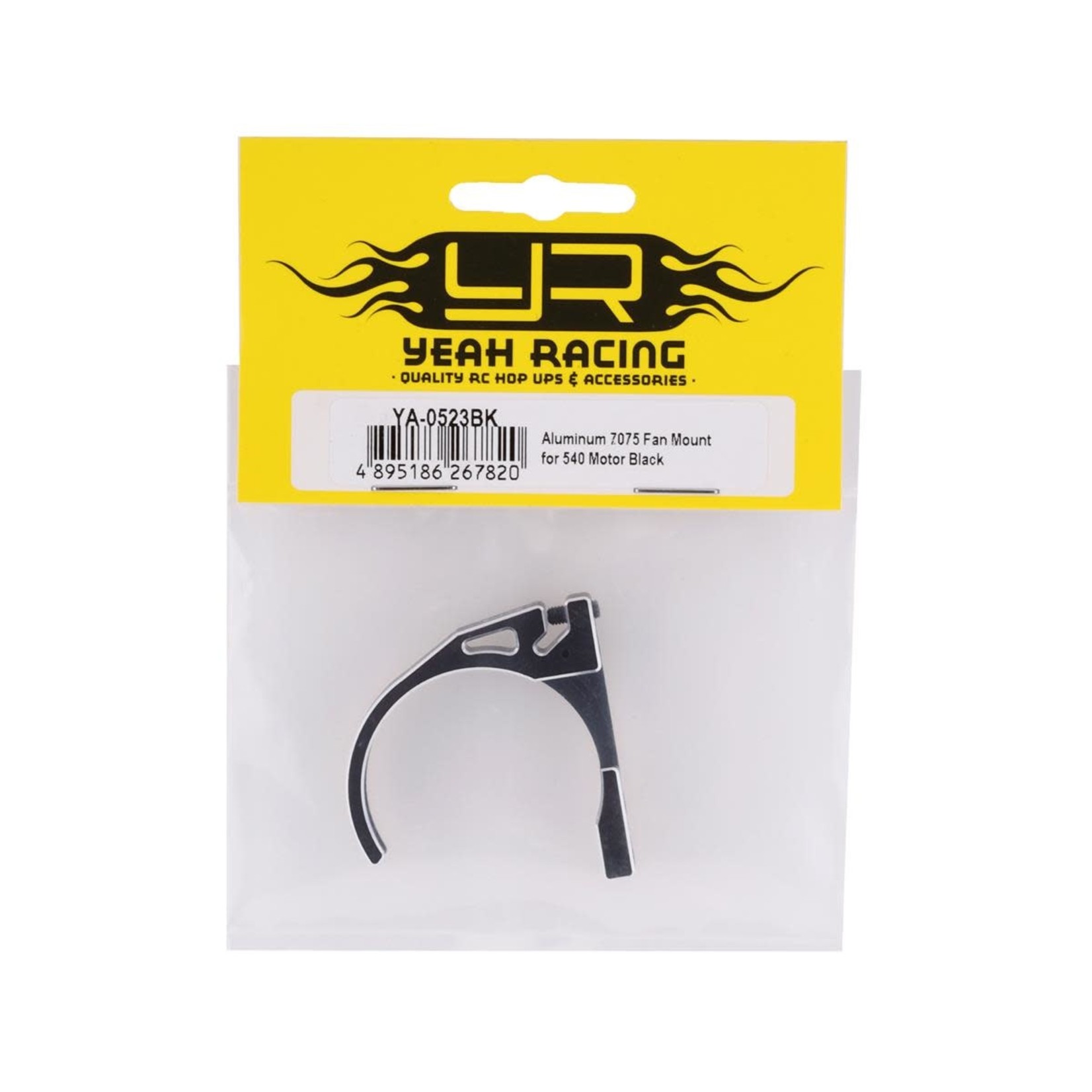 Yeah Racing Yeah Racing 1/10 Scale Motor Aluminum Fan Mount (Black) #YA-0523BK