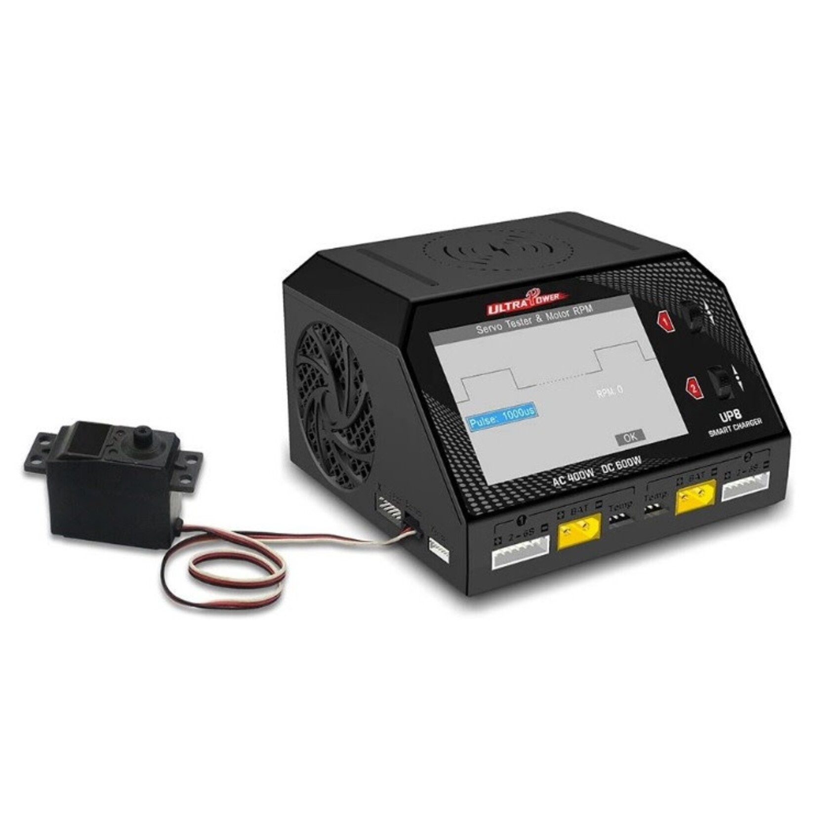 Ultra Power #UPTUP8 Ultra Power UP8 AC 400W / DC 600W 16A x2 Dual Channel Output 1-6S Battery Charger/Discharger/Balancer/Tester