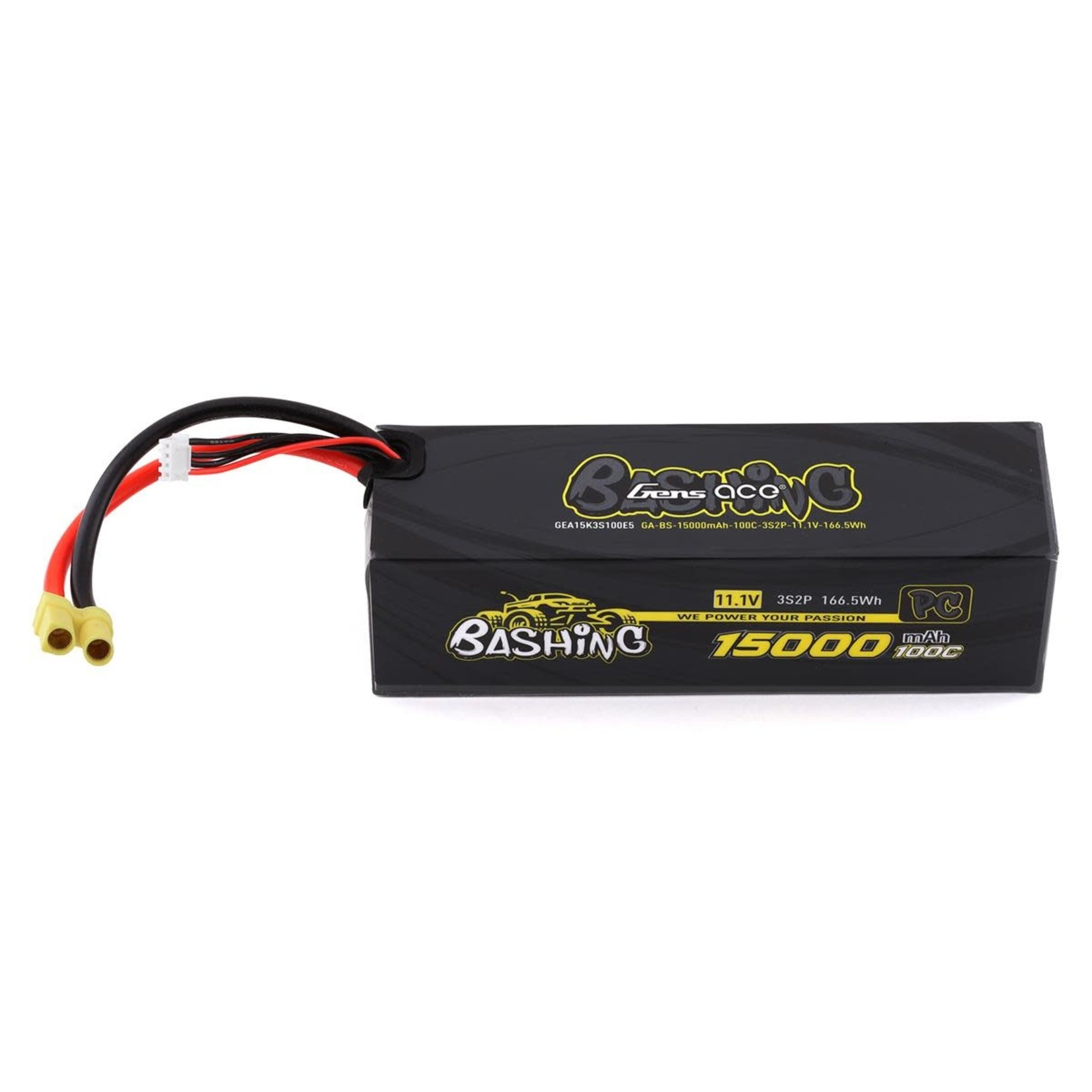 Gens Ace Summer Sale #GEA15K3S100E5 Gens Ace Bashing Pro 11.1V 100C 3S2P 15000mah Lipo Battery Pack w/ EC5 Plug