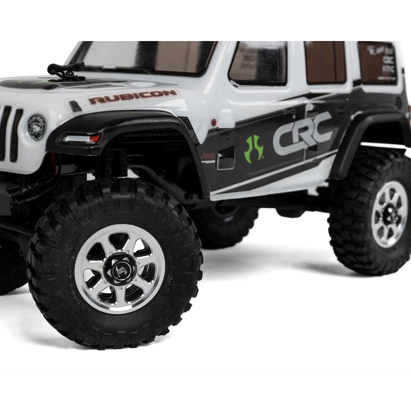 Samix #SAMSCX24-6669SC2  Samix SCX24 Aluminum & Brass 1.0" Beadlock Wheel Set w/Scale Hubs (Silver) (4)