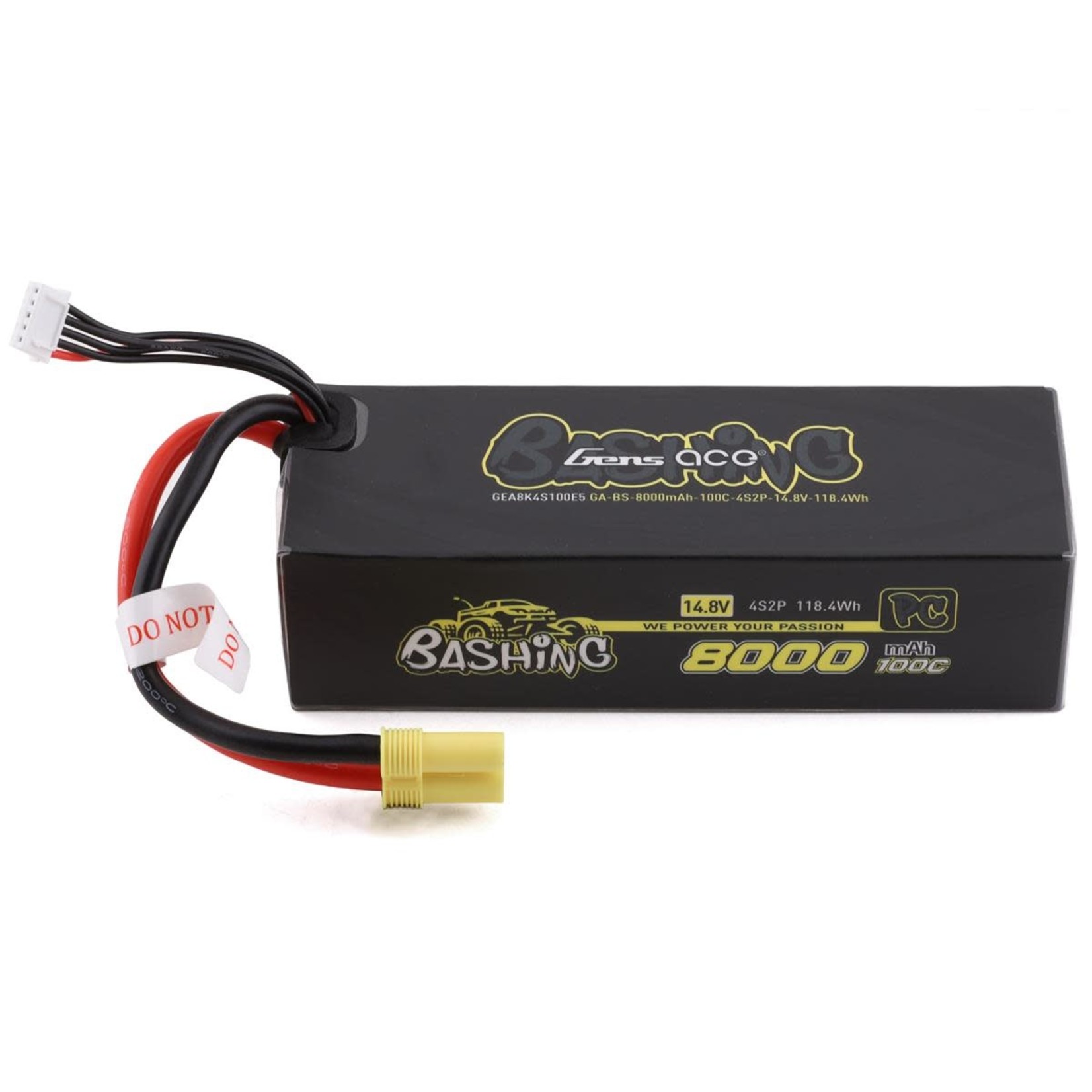 Gens Ace #GEA8K4S100E5 Gens Ace Bashing Pro 4S LiPo Battery 100C (14.8V/8000mAh) w/EC5 Connector