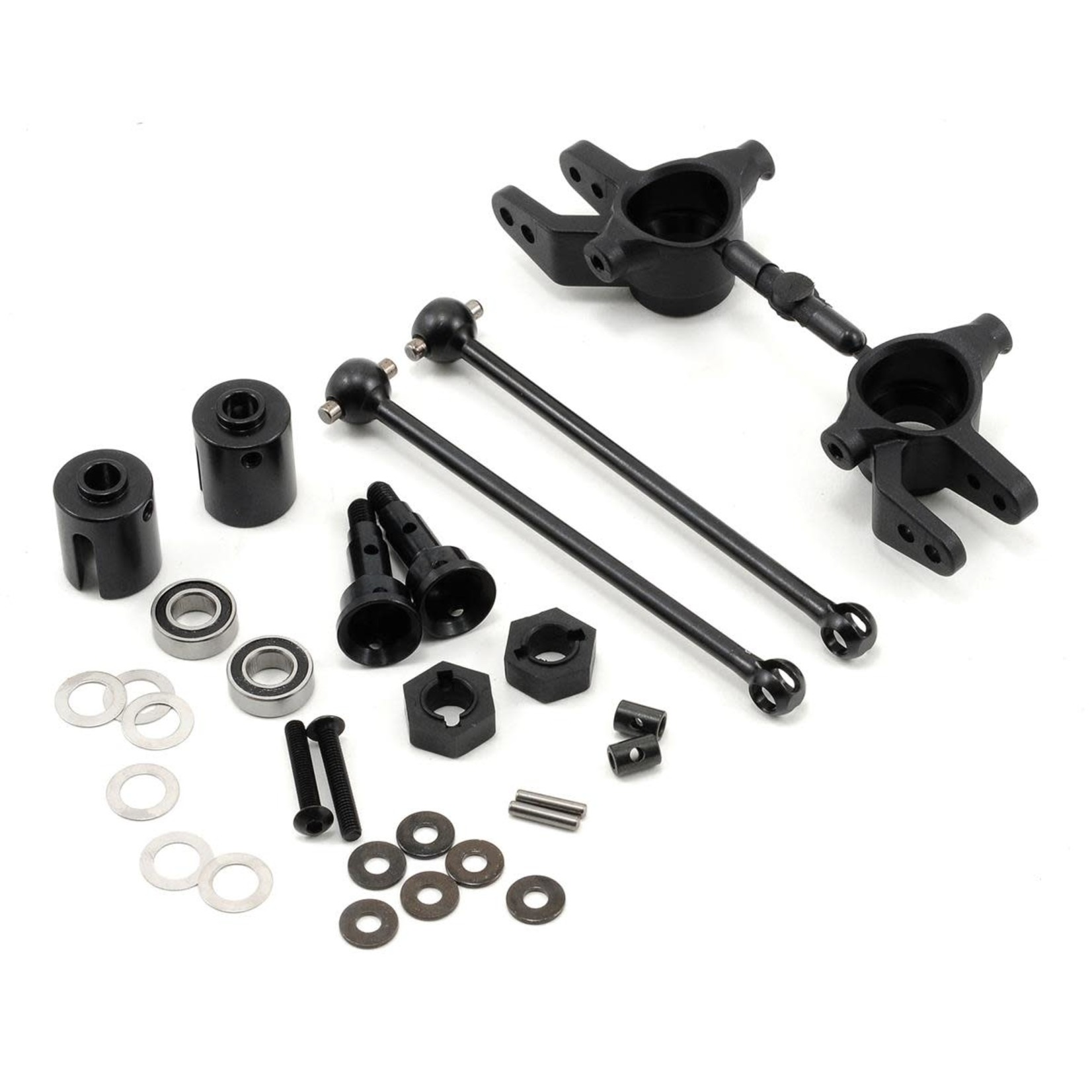 Tekno RC #TKR6851X Tekno RC M6 Driveshaft & Steering Block Set (Front, 6mm) (Slash)