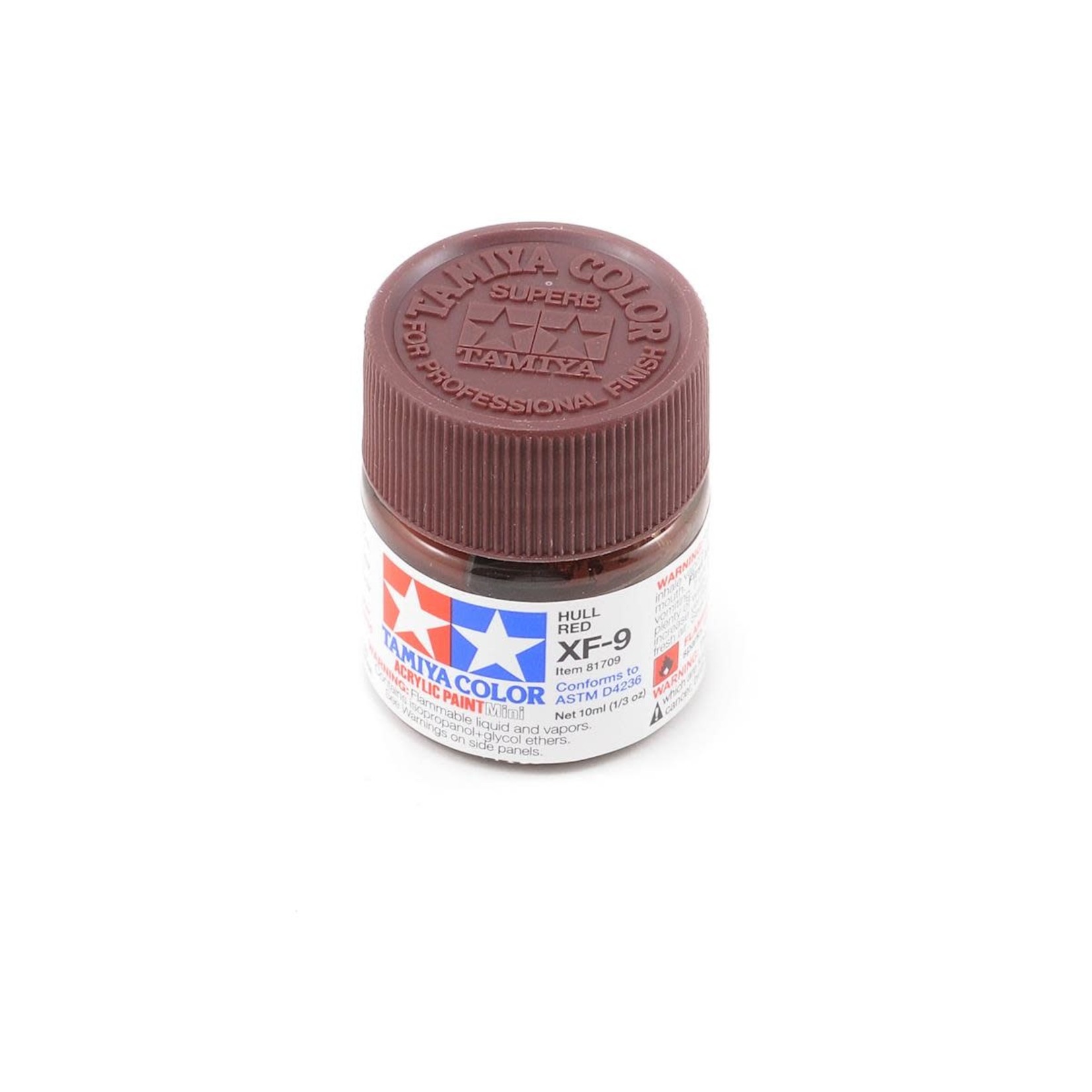 Tamiya Tamiya Flat Hull Red Acrylic Paint (10ml) #XF-9