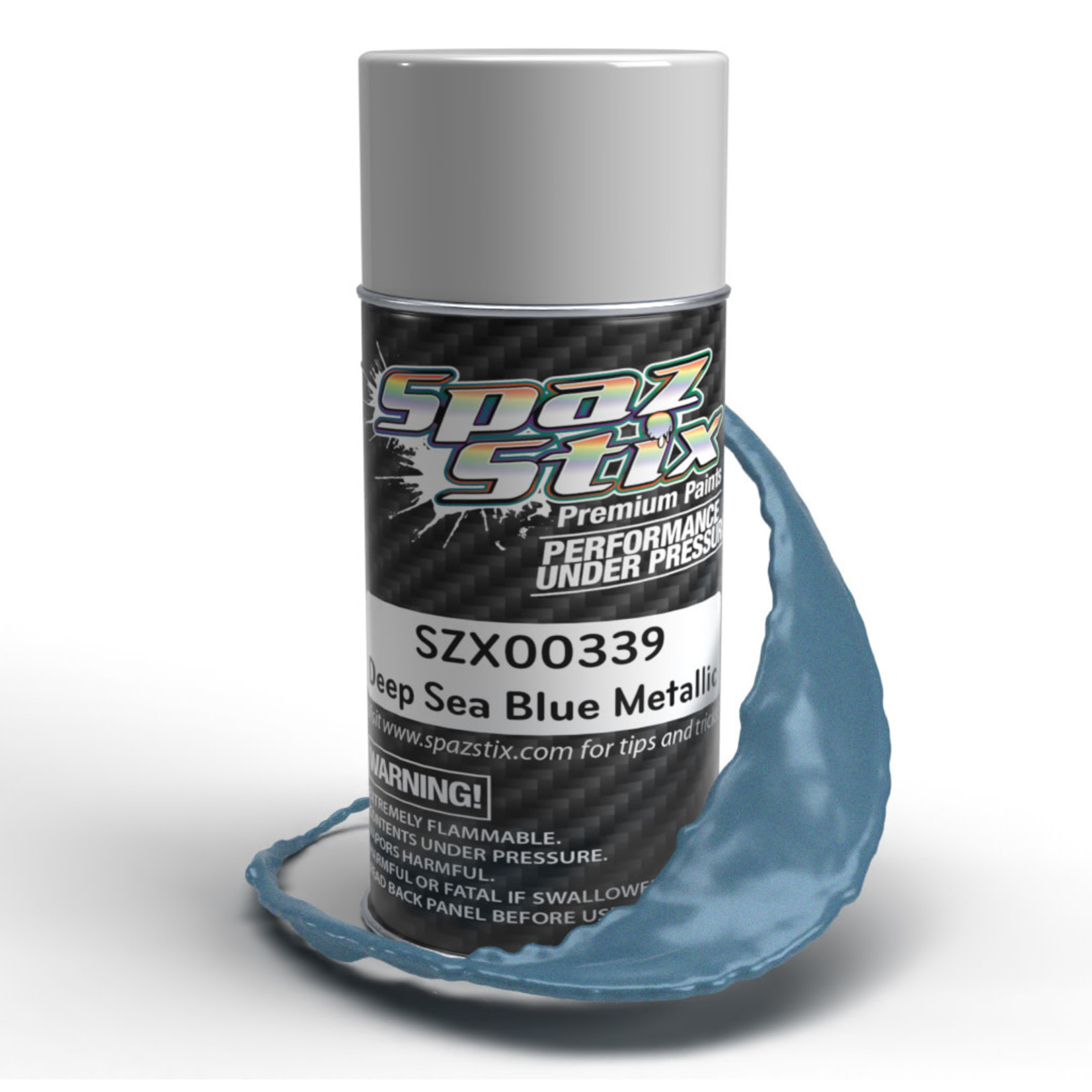 Spaz Stix #00339 Spaz Stix "Deep Sea Blue Metallic" Spray Paint (3.5oz)