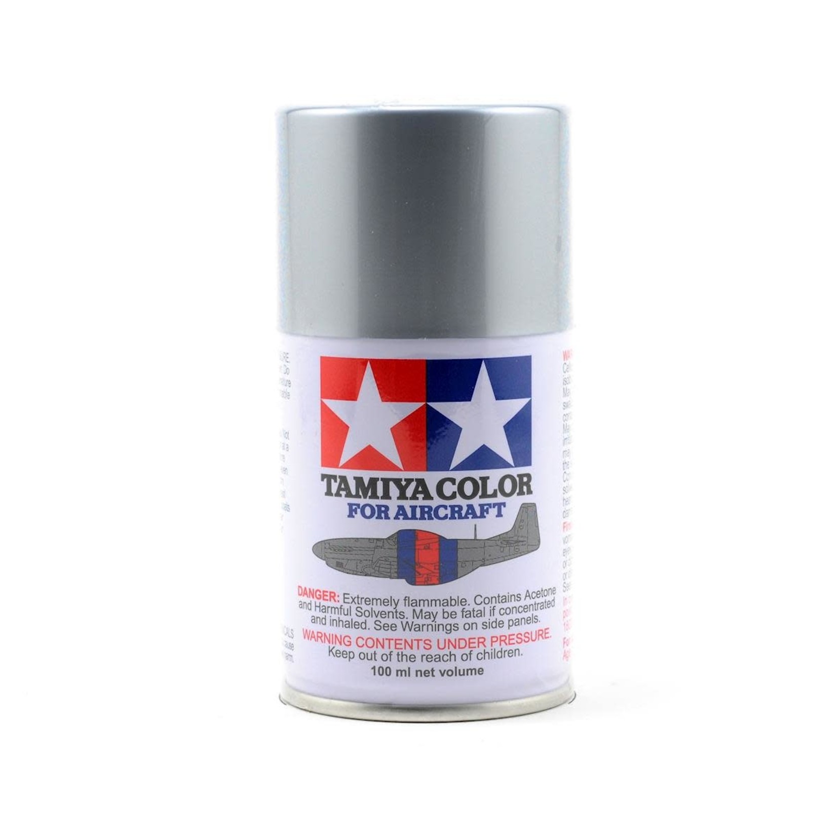Tamiya #86512 Tamiya AS-12 Bare Metal Silver Aircraft Lacquer Spray Paint (100ml)