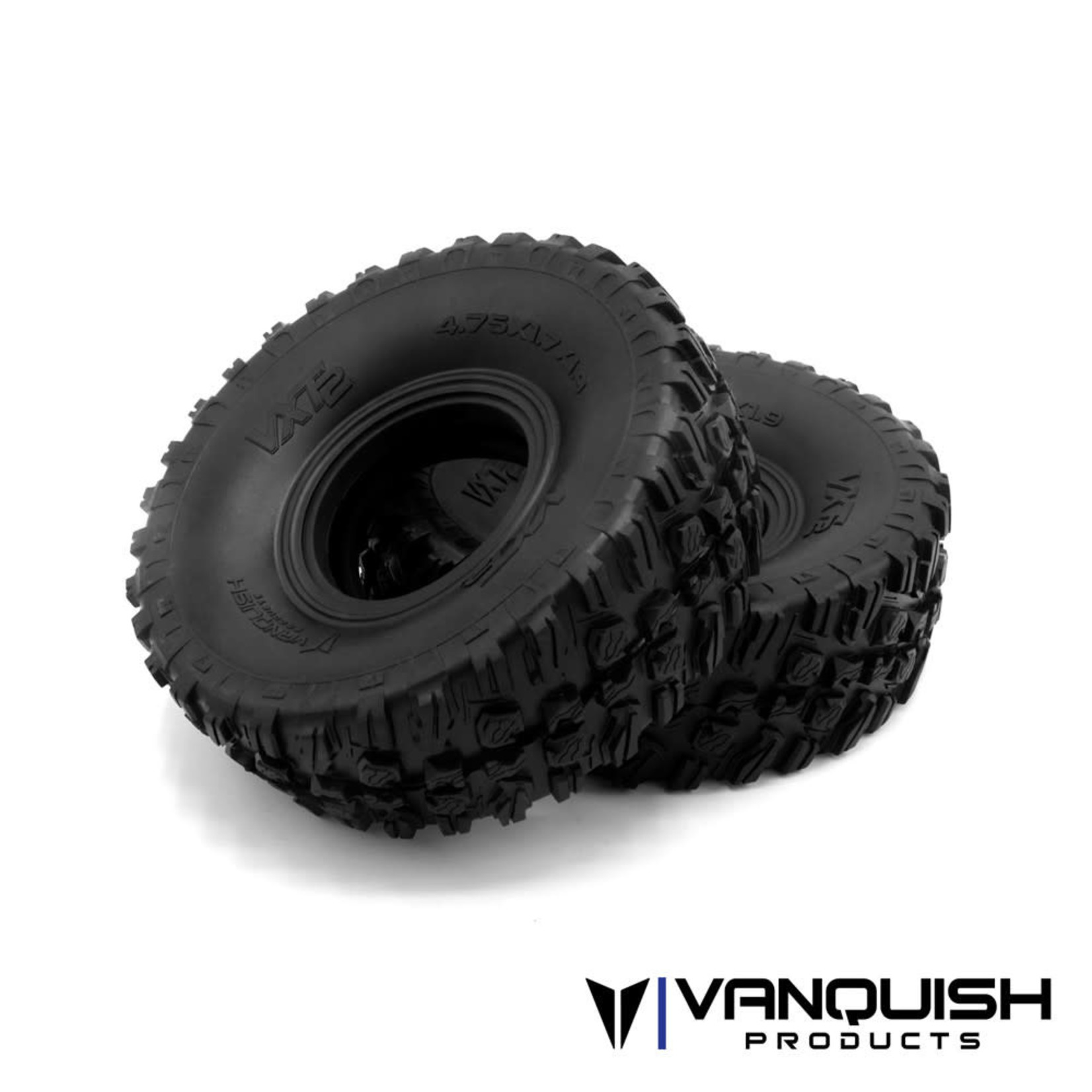 Vanquish Products #VPS10102 Vanquish Products VXT2 1.9" Rock Crawler Tires (2) (Red)